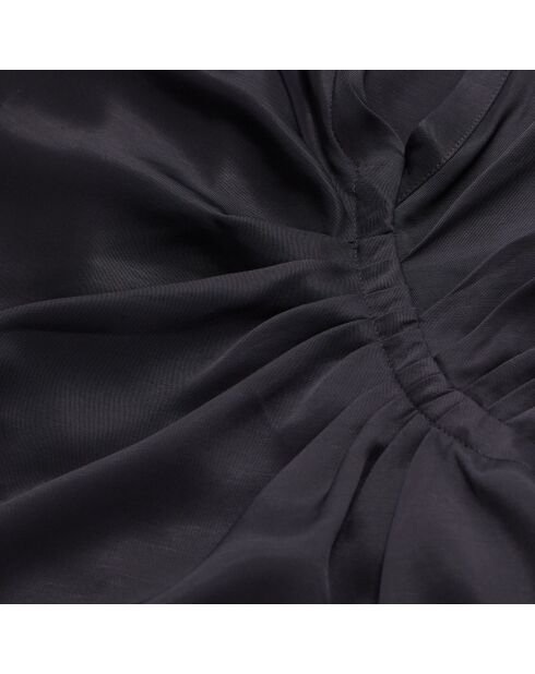 Robe courte avec drapé noire