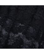 Robe longue en dentelle noire