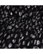 Robe courte avec cœurs argentée noire