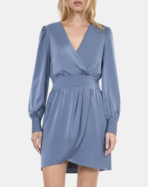 Robe courte bleue vintage