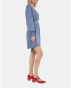 Robe courte bleue vintage