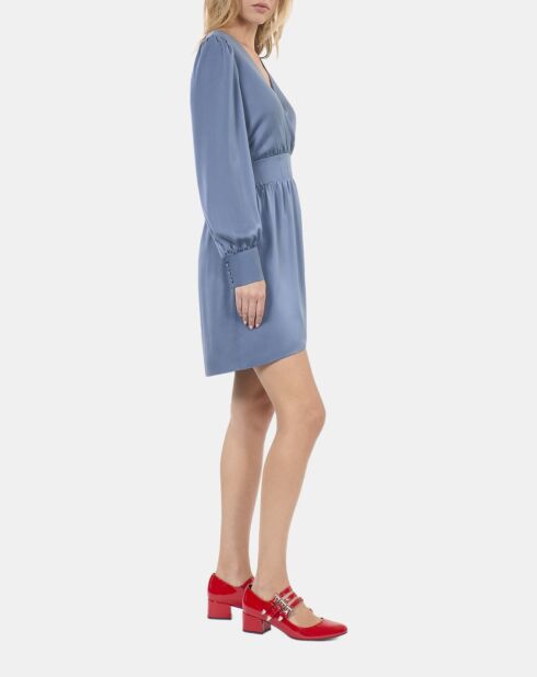 Robe courte bleue vintage