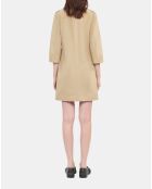 Robe saharienne courte beige