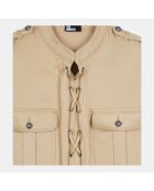 Robe saharienne courte beige