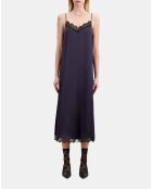 Robe nuisette longue bleu marine