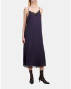 Robe nuisette longue bleu marine