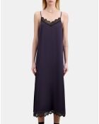 Robe nuisette longue bleu marine