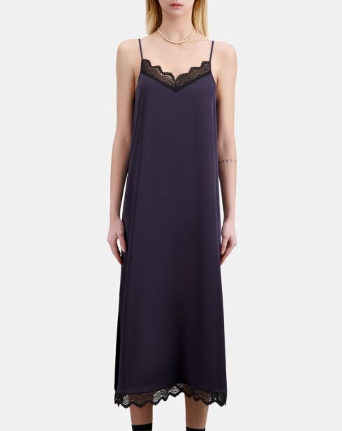 Robe nuisette longue bleu marine