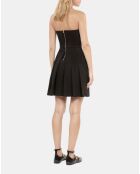 Robe bustier courte noire