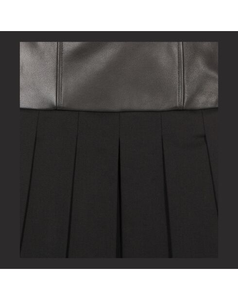 Robe bustier courte noire