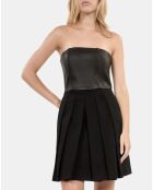 Robe bustier courte noire