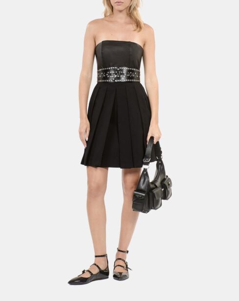 Robe bustier courte noire