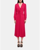 Robe longue avec nœud cerise