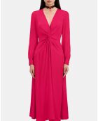 Robe longue avec nœud cerise