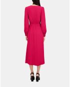 Robe longue avec nœud cerise