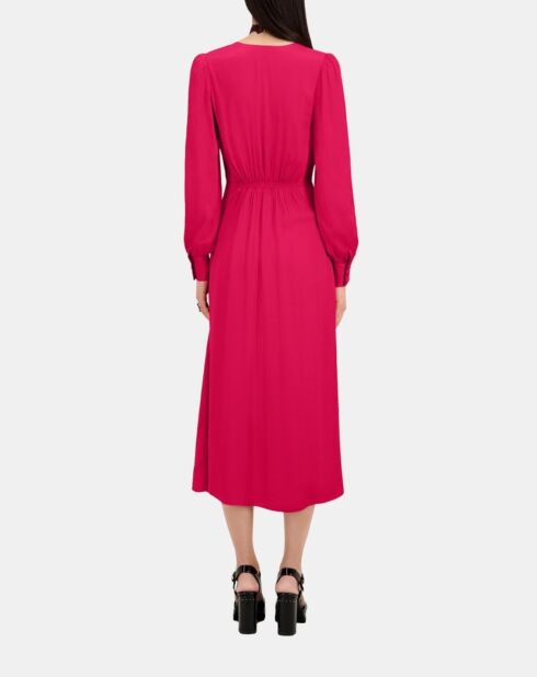 Robe longue avec nœud cerise