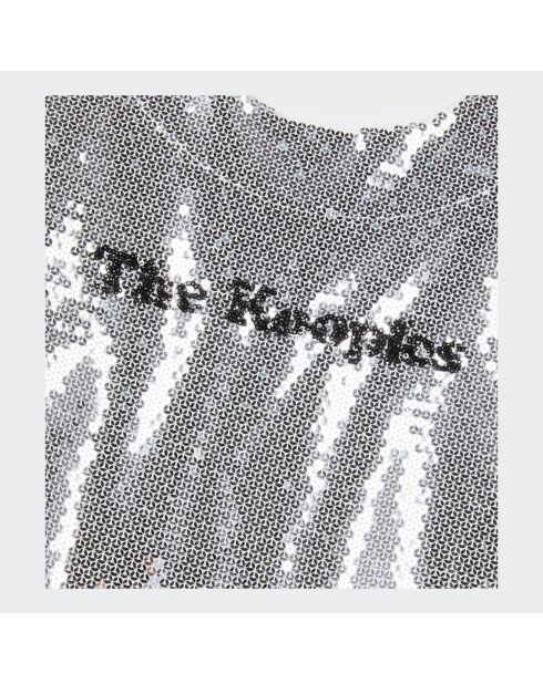 T-shirt à sequins argenté