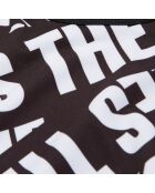 Brassière courte Tape logo noire et blanche