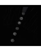 Robe longue en velours noir