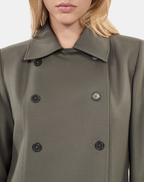 Robe tailleur courte kaki