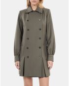 Robe tailleur courte kaki