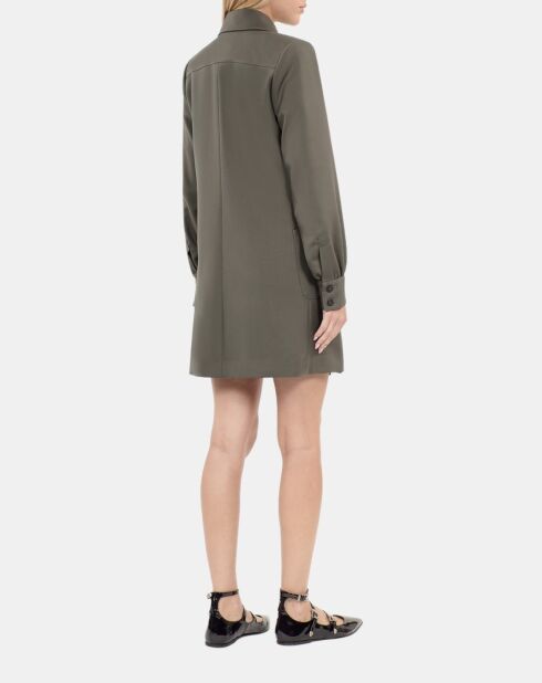 Robe tailleur courte kaki