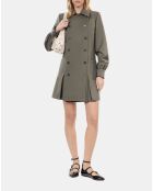 Robe tailleur courte kaki