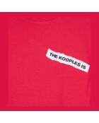 T-shirt avec patchs rouge