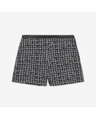 Short en Tweed noir