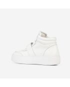 Baskets montantes en cuir blanches