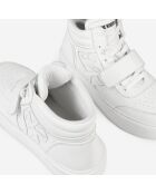 Baskets montantes en cuir blanches