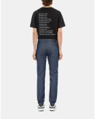 Jean slim bleu foncé brut