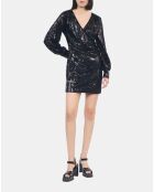 Sandales à talons en cuir verni noires