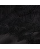 Robe nuisette longue avec dentelle noire