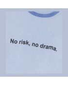 T-shirt avec sérigraphie bleue