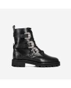 Bottines Rangers en cuir noires