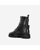 Bottines Rangers en cuir noires
