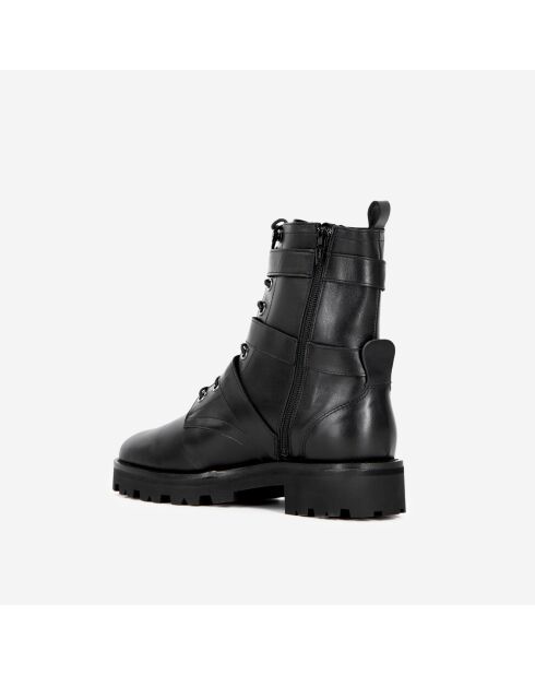 Bottines Rangers en cuir noires