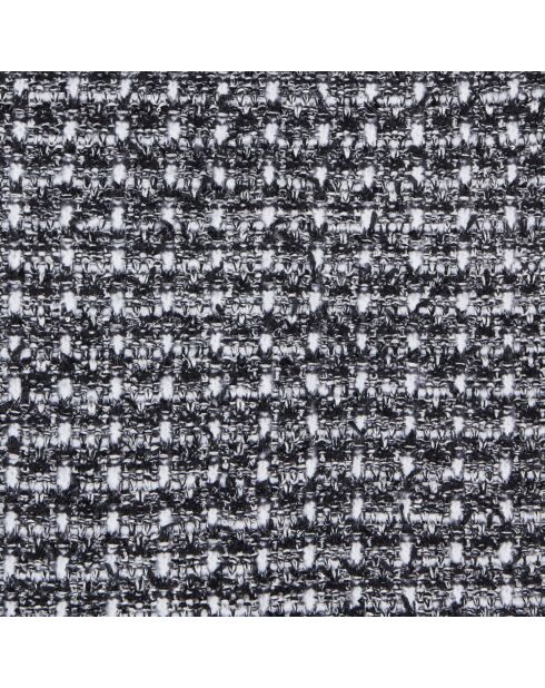 Écharpe à sequins en tweed noire et blanche