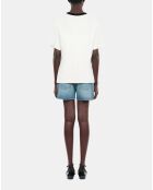 T-shirt avec sérigraphie écru