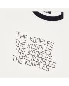 T-shirt avec sérigraphie écru