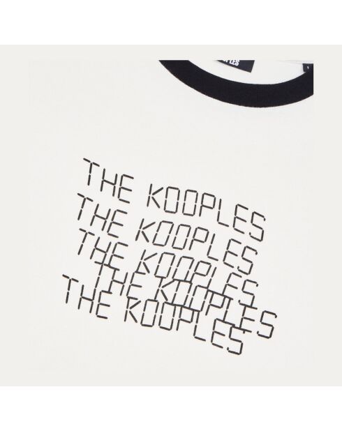 T-shirt avec sérigraphie écru