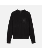 Pull en coton noir