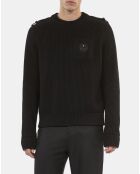 Pull en coton noir