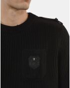 Pull en coton noir
