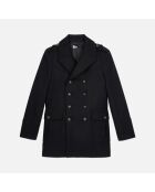 Caban style officier noir