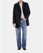 Caban style officier noir