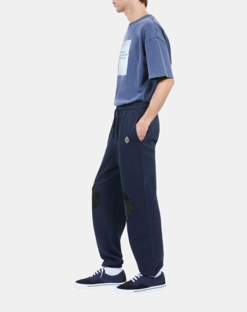Pantalon de jogging blason bleu foncé