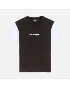 T-shirt logo marron foncé