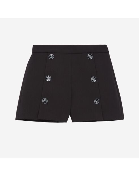 Short  en crêpe noir